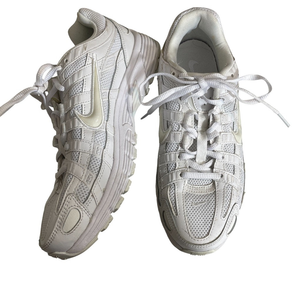 Nike P-6000 Women's 8 Tennis Show White Slight Wear (see‎ images)